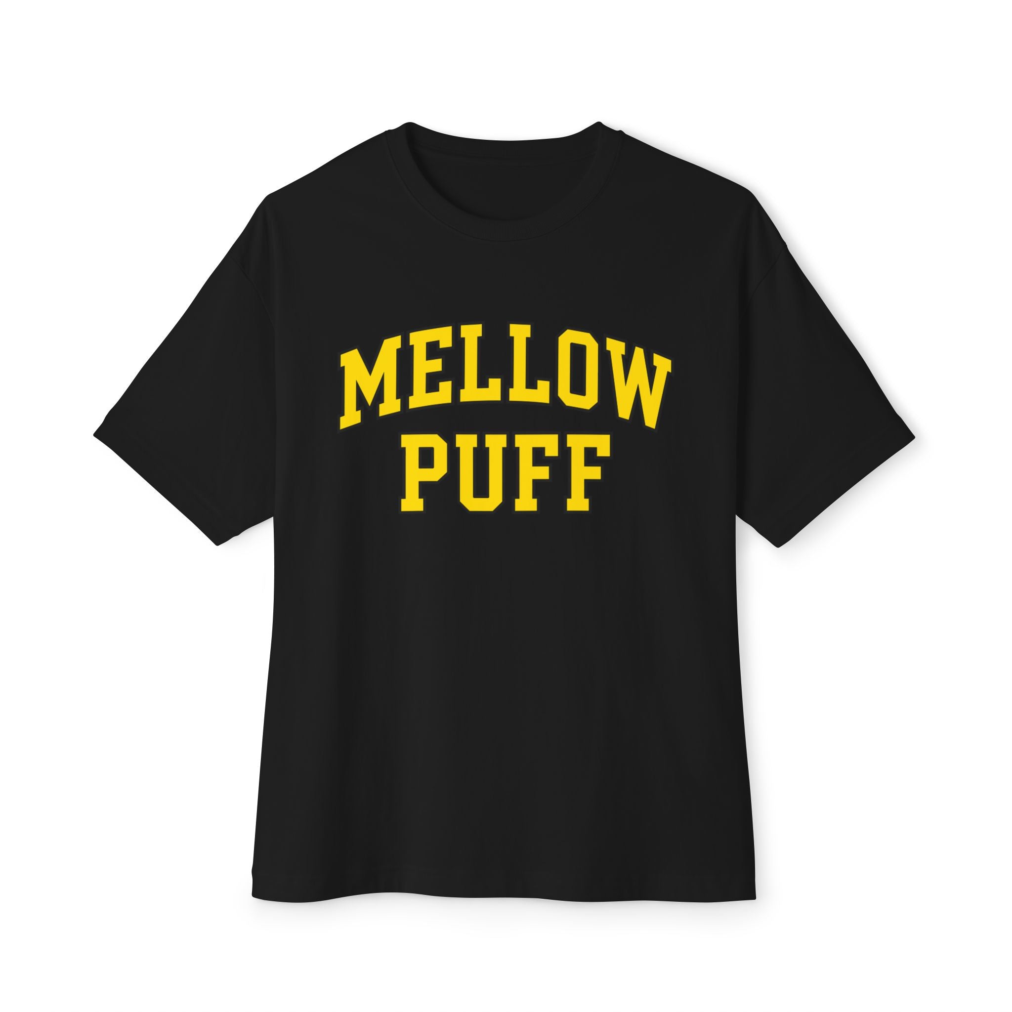 Yellow Mellow Puff Boxy Tee Black Edition